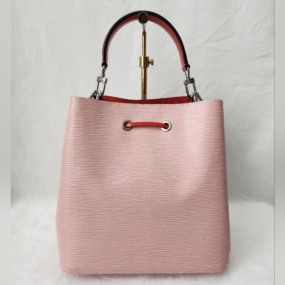 Auth Louis Vuitton Epi NeoNeo MM Rose Ballerine Orange Bucket Bag - Picture 2 of 10